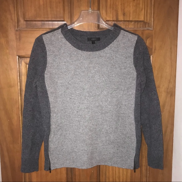 J. Crew Sweaters - J. Crew Zippered details Wool Sweater Ladies M